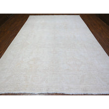 Load image into Gallery viewer, 9&#39;8&quot;x13&#39;1&quot; Shoreline Gray, Hand Knotted, Soft Wool, White Wash Peshawar, Distressed, Oriental Rug FWR531486