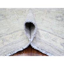 Load image into Gallery viewer, 8&#39;10&quot;x11&#39;5&quot; Goose Gray, Hand Knotted, Vegetable Dyes, 100% Wool, White Wash Peshawar, Oriental Rug FWR531492