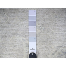 Load image into Gallery viewer, 8&#39;10&quot;x11&#39;5&quot; Goose Gray, Hand Knotted, Vegetable Dyes, 100% Wool, White Wash Peshawar, Oriental Rug FWR531492