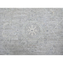 Load image into Gallery viewer, 8'10"x11'5" Goose Gray, Hand Knotted, Vegetable Dyes, 100% Wool, White Wash Peshawar, Oriental Rug FWR531492