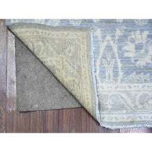 Load image into Gallery viewer, 2&#39;10&quot;x9&#39;9&quot; Cadet Gray, White Wash Peshawar, Hand Knotted, Natural Dyes, 100% Wool, Runner Oriental Rug FWR531522