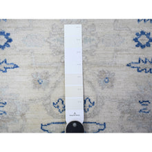 Load image into Gallery viewer, 2&#39;8&quot;x11&#39;10&quot; Alabaster White, Hand Knotted, Luxurious Wool, White Wash Peshawar, Natural Dyes, Runner Oriental Rug FWR531534