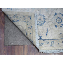 Load image into Gallery viewer, 2&#39;6&quot;x19&#39;5&quot; Coconut White, Hand Knotted, 100% Wool, White Wash Peshawar Subtle Design, Xl Runner, Oriental Rug FWR531552