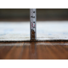 Load image into Gallery viewer, 2&#39;6&quot;x19&#39;5&quot; Coconut White, Hand Knotted, 100% Wool, White Wash Peshawar Subtle Design, Xl Runner, Oriental Rug FWR531552