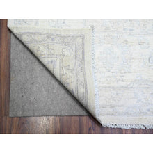 Load image into Gallery viewer, 9&#39;7&quot;x13&#39;10&quot; City Loft White, Faded Washed Out Peshawar, Hand Knotted, Organic Wool, Oriental Rug FWR531570