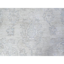 Load image into Gallery viewer, 9&#39;7&quot;x13&#39;10&quot; City Loft White, Faded Washed Out Peshawar, Hand Knotted, Organic Wool, Oriental Rug FWR531570