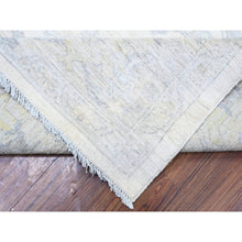 Load image into Gallery viewer, 9&#39;8&quot;x13&#39;8&quot; Brilliant White, Hand Knotted, Soft Wool, White Wash Peshawar, Shabby Chic, Oriental Rug FWR531576