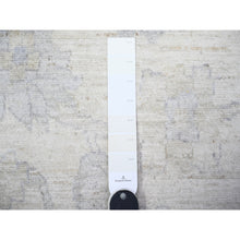 Load image into Gallery viewer, 9&#39;8&quot;x13&#39;8&quot; Brilliant White, Hand Knotted, Soft Wool, White Wash Peshawar, Shabby Chic, Oriental Rug FWR531576