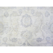 Load image into Gallery viewer, 9&#39;8&quot;x13&#39;8&quot; Brilliant White, Hand Knotted, Soft Wool, White Wash Peshawar, Shabby Chic, Oriental Rug FWR531576