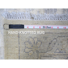 Load image into Gallery viewer, 9&#39;8&quot;x13&#39;8&quot; Brilliant White, Hand Knotted, Soft Wool, White Wash Peshawar, Shabby Chic, Oriental Rug FWR531576
