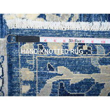 Load image into Gallery viewer, 3&#39;x5&#39;1&quot; Patriot Blue, Densely Woven, Hand Knotted Peshawar With All Over Mahal Design, Vegetable Dyes, Pure Wool Oriental Rug FWR531612