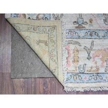 Load image into Gallery viewer, 4&#39;x12&#39;5&quot; THE INTERTWINED PASSAGE, Silk with Textured Wool Hand Knotted Wide Runner Oriental Rug FWR358392