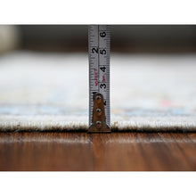 Load image into Gallery viewer, 4&#39;x12&#39;5&quot; THE INTERTWINED PASSAGE, Silk with Textured Wool Hand Knotted Wide Runner Oriental Rug FWR358392