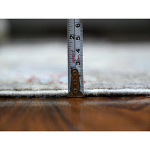 Load image into Gallery viewer, 3&#39;1&quot;x10&#39; Marquee Silver With Accord Gray Border, Hand Knotted, Fine Aryana Bidjar Garus Design, Natural Dyes, Luxurious Wool, Runner Oriental Rug FWR531744