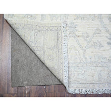 Load image into Gallery viewer, 2&#39;5&quot;x11&#39;8&quot; Daisy White, Luxurious Wool, White Wash Peshawar, Hand Knotted, Runner, Oriental Rug FWR531804