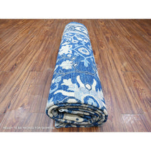 Load image into Gallery viewer, 9&#39;x11&#39;7&quot; Bluebonnet Blue, Fine Peshawar With Heriz All Over Design, Densely Woven, Hand Knotted, Vegetable Dyes, 100% Wool Oriental Rug FWR531876