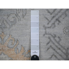 Load image into Gallery viewer, 8&#39;3&quot;x10&#39; Silver Chalice Gray, Hand Knotted, Wool Weft, Vegetable Dyes, Tribal Flower And Leaf Design, Angora Oushak Oriental Rug FWR531894