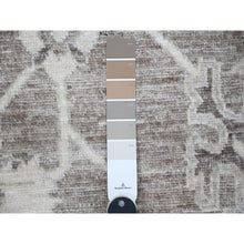 Load image into Gallery viewer, 8&#39;1&quot;x9&#39;9&quot; Agreeable Gray, Tribal Floral And Leaf Design, Wool Weft, Angora Oushak, Hand Knotted, Natural Dyes, Oriental Rug FWR531900