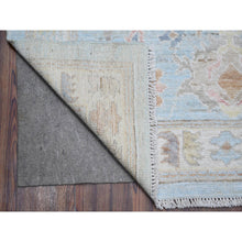 Load image into Gallery viewer, 8&#39;4&quot;x10&#39;2&quot; Blue Topez, All Over Village Elements, Vegetable Dyes, Hand Knotted, Velvety Wool Weft, Angora Oushak Oriental Rug FWR531918