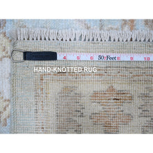 Load image into Gallery viewer, 8&#39;4&quot;x10&#39;2&quot; Blue Topez, All Over Village Elements, Vegetable Dyes, Hand Knotted, Velvety Wool Weft, Angora Oushak Oriental Rug FWR531918