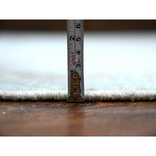 Load image into Gallery viewer, 9&#39;2&quot;x12&#39; Cloud Gray, Vegetable Dyes, Wool Weft, Hand Knotted, Faded Out Angora Oushak, All Over Tribal Elements, Oriental Rug FWR532014