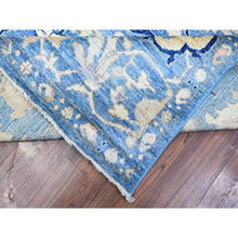 Load image into Gallery viewer, 8&#39;9&quot;x11&#39;10&quot; Ruddy Blue, Natural Dyes, Wool Weft And Hand Knotted, Afghan, Tribal Elements Design, Angora Oushak, Oriental Rug FWR532158