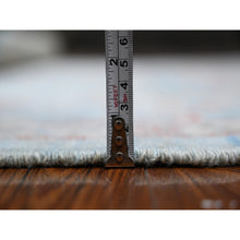 Load image into Gallery viewer, 6&#39;x8&#39;8&quot; Air Superiority Blue, All Over Village Motifs, Natural Dyes, Wool Weft, Hand Knotted, Afghan Angora Oushak, Oriental Rug FWR532170