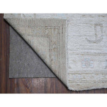 Load image into Gallery viewer, 13&#39;10&quot;x19&#39;5&quot; Cloud Gray, Wool Foundation, Vegetable Dyes, Hand Knotted, Tribal Motifs All Over Design, Oversized Angora Oushak, Oriental Rug FWR532206