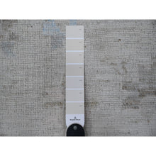 Load image into Gallery viewer, 13&#39;10&quot;x19&#39;5&quot; Cloud Gray, Wool Foundation, Vegetable Dyes, Hand Knotted, Tribal Motifs All Over Design, Oversized Angora Oushak, Oriental Rug FWR532206