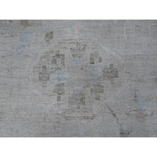 Load image into Gallery viewer, 13&#39;10&quot;x19&#39;5&quot; Cloud Gray, Wool Foundation, Vegetable Dyes, Hand Knotted, Tribal Motifs All Over Design, Oversized Angora Oushak, Oriental Rug FWR532206