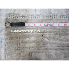 Load image into Gallery viewer, 13&#39;10&quot;x19&#39;5&quot; Cloud Gray, Wool Foundation, Vegetable Dyes, Hand Knotted, Tribal Motifs All Over Design, Oversized Angora Oushak, Oriental Rug FWR532206