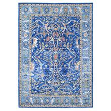 Load image into Gallery viewer, 8&#39;7&quot;x12&#39; Intel Blue, Bidjar Garus Design, Fine Aryana Collection, Natural Dyes, Vibrant Wool, Hand Knotted, Oriental Rug FWR532398