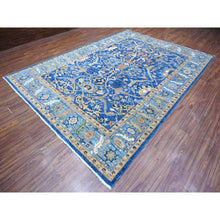 Load image into Gallery viewer, 8&#39;7&quot;x12&#39; Intel Blue, Bidjar Garus Design, Fine Aryana Collection, Natural Dyes, Vibrant Wool, Hand Knotted, Oriental Rug FWR532398