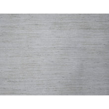 Load image into Gallery viewer, 8&#39;x9&#39;8&quot; Mercury White, Hand Knotted, All Natural Wool, Single Color With Plain Design, Shabby Chic, Natural Dyes, Modern Peshawar Oriental Rug FWR532422