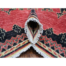 Load image into Gallery viewer, 8&#39;7&quot;x11&#39;3&quot; Rust Red, Densely Woven, Hand Knotted, Soft And Shiny Wool, Peshawar With Berber Influence Geometric Pattern, Natural Dyes, Oriental Rug FWR532500