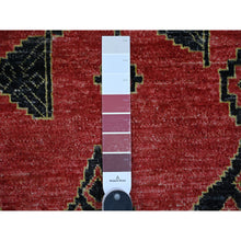 Load image into Gallery viewer, 8&#39;7&quot;x11&#39;3&quot; Rust Red, Densely Woven, Hand Knotted, Soft And Shiny Wool, Peshawar with Berber Influence Geometric Pattern, Natural Dyes, Oriental Rug FWR532500