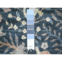 Load image into Gallery viewer, 10&#39;x13&#39;7&quot; Yankees Blue, Afghan Peshawar With Birds Of Paradise Design, Abrash, Vegetable Dyes, Pure Wool, Hand Knotted, Oriental Rug FWR532602