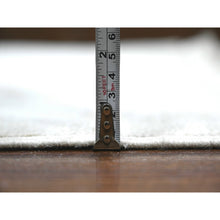 Load image into Gallery viewer, 12&#39;2&quot;x18&#39; Silver Sand Gray, Hand Knotted, Vegetable Dyes, Afghan Angora Oushak, Wool Weft, Rural Flower And Leaf Design All Over, Oversized Oriental Rug FWR532662