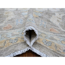 Load image into Gallery viewer, 14&#39;x17&#39; Cloud Gray, Dense Weave, Pure Wool, White Wash, Fine Peshawar With Mahal All Over Design, Oversized Oriental Rug FWR532710