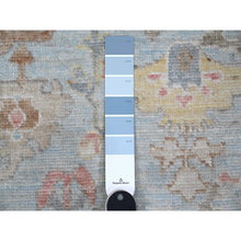 Load image into Gallery viewer, 9&#39;x12&#39;6&quot; Quilt Blue, Village Medallions All Over Design, Natural Dyes With Wool Foundation, Afghan, Hand Knotted, Angora Oushak, Oriental Rug FWR532764