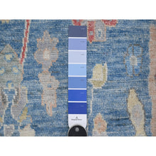 Load image into Gallery viewer, 5&#39;9&quot;x8&#39;10&quot; Lapis Blue, Village Medallions Design, Wool Weft, Afghan Vegetable Dyes, Angora Oushak, Hand Knotted, Oriental Rug FWR532794