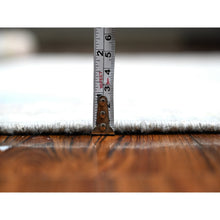 Load image into Gallery viewer, 6&#39;4&quot;x9&#39;2&quot; Carolina Blue, Hand Knotted Wool Weft, Afghan Angora Oushak, Vegetable Dyes With Tribal Elements All Over Design, Oriental Rug FWR532818