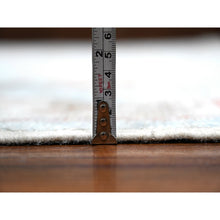 Load image into Gallery viewer, 8&#39;10&quot;x12&#39; Iceberg Blue, Colorful Tribal Elements All Over, Wool Foundation, Hand Knotted, Vegetable Dyes, Afghan Angora Oushak, Oriental Rug FWR533022