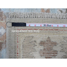 Load image into Gallery viewer, 8&#39;10&quot;x12&#39; Iceberg Blue, Colorful Tribal Elements All Over, Wool Foundation, Hand Knotted, Vegetable Dyes, Afghan Angora Oushak, Oriental Rug FWR533022