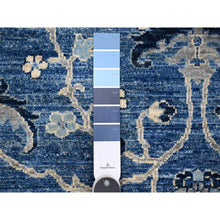 Load image into Gallery viewer, 8&#39;1&quot;x9&#39;8&quot; Azure Blue, All Natural Wool, Mahal Design All Over, Hand Knotted, Natural Dyes, Oriental Rug FWR533076