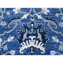 Load image into Gallery viewer, 8&#39;1&quot;x9&#39;8&quot; Azure Blue, All Natural Wool, Mahal Design All Over, Hand Knotted, Natural Dyes, Oriental Rug FWR533076