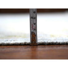 Load image into Gallery viewer, 8&#39;9&quot;x11&#39;8&quot; Blue Gray, Hand Knotted, Village Floral Motifs, Natural Dyes, Afghan Angora Oushak, Wool Weft, Oriental Rug FWR533172