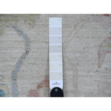 Load image into Gallery viewer, 8&#39;9&quot;x12&#39; Silver Gray, Afghan Angora Oushak, Wool Weft, Hand Knotted With All Over Tribal Flower Design, Vegetable Dyes, Oriental Rug FWR533178