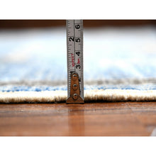 Load image into Gallery viewer, 8&#39;x9&#39;8&quot; Bdazzled Blue, Densely Woven, Natural Dyes With Snowflake Geometric Design, Hand Knotted, Berber Influence, Peshawar, Oriental Rug FWR533226