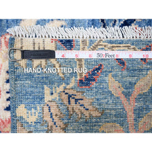Load image into Gallery viewer, 9&#39;x11&#39;10&quot; Marlin Blue, Organic Wool, Afghan Peshawar, Tree of Life, Birds of Paradise Design, Hand Knotted, Abrash Vegetable Dyes, Oriental Rug FWR533268